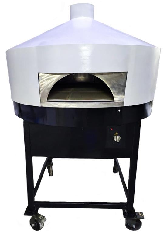 Metal pizza oven white - portable